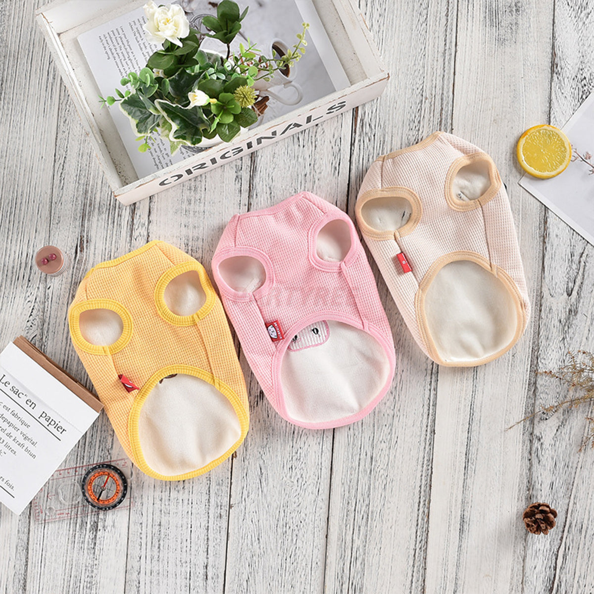 Waffle-knit Warm Dog Vest