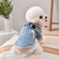 Thick Warm Winter Dog Apparel Leather Jacket