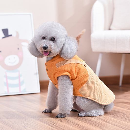 Cute Hamburger Design Dog Coat Adorable Puppy Clothing