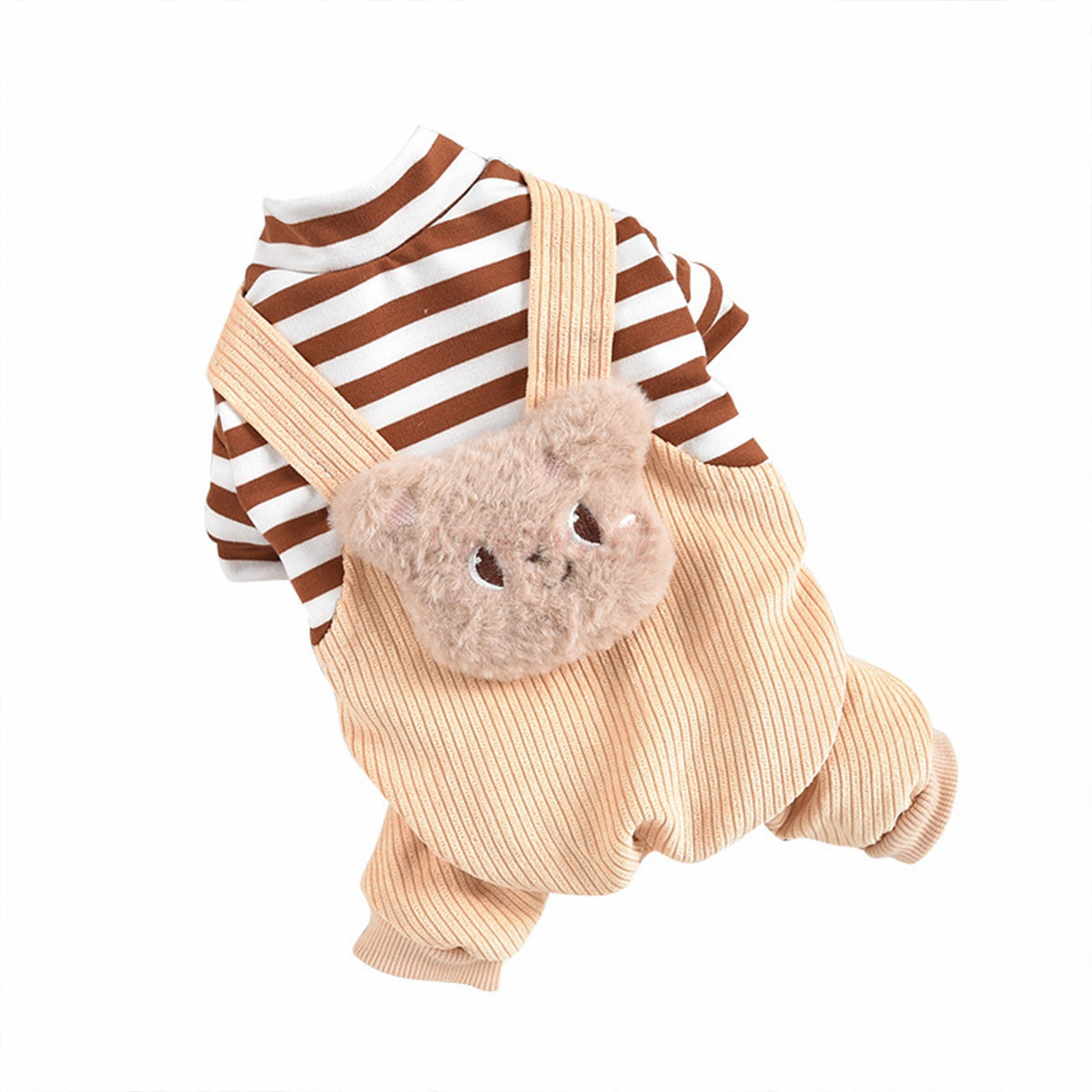 Corduroy Overalls Warm Dog Clothes