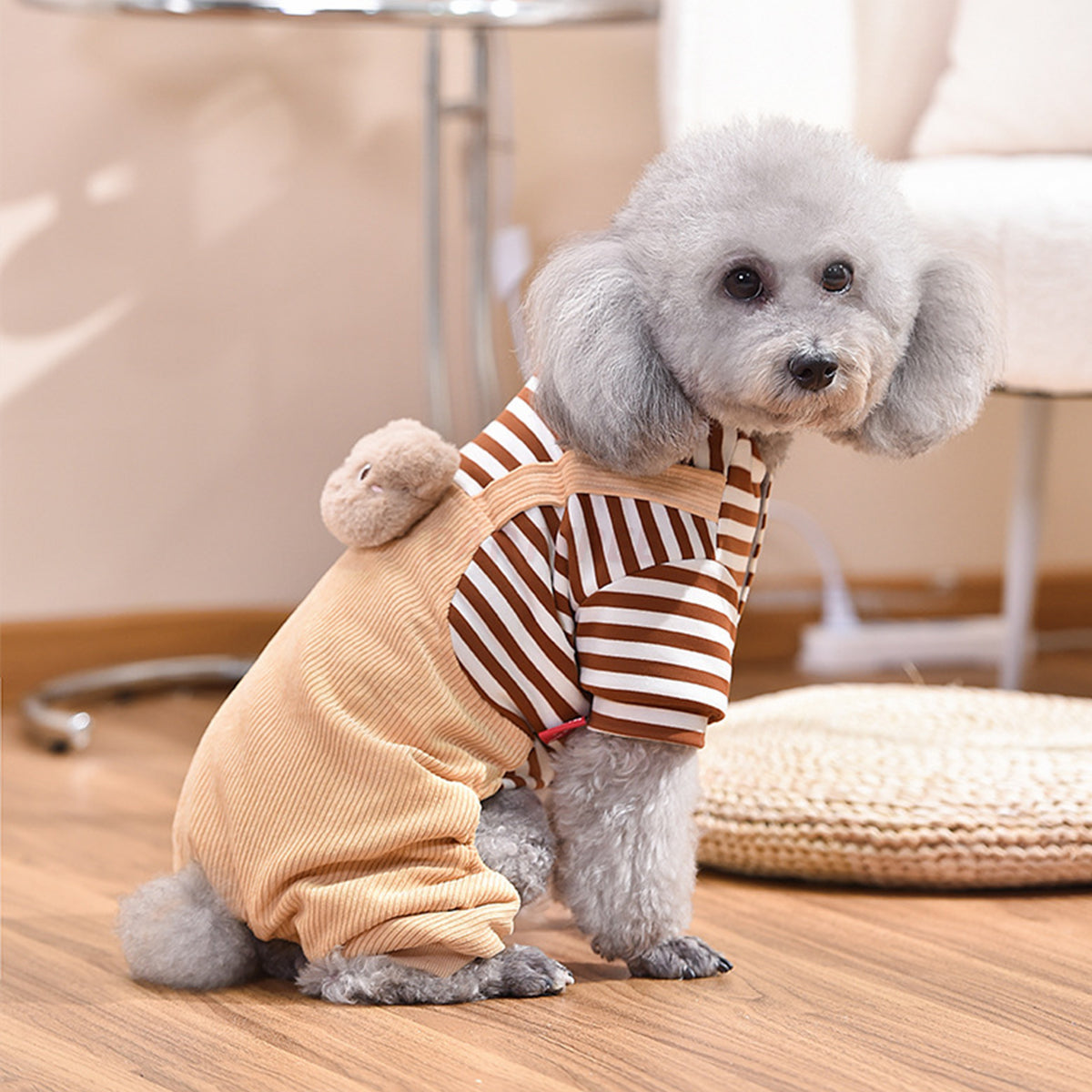 Corduroy Overalls Warm Dog Clothes