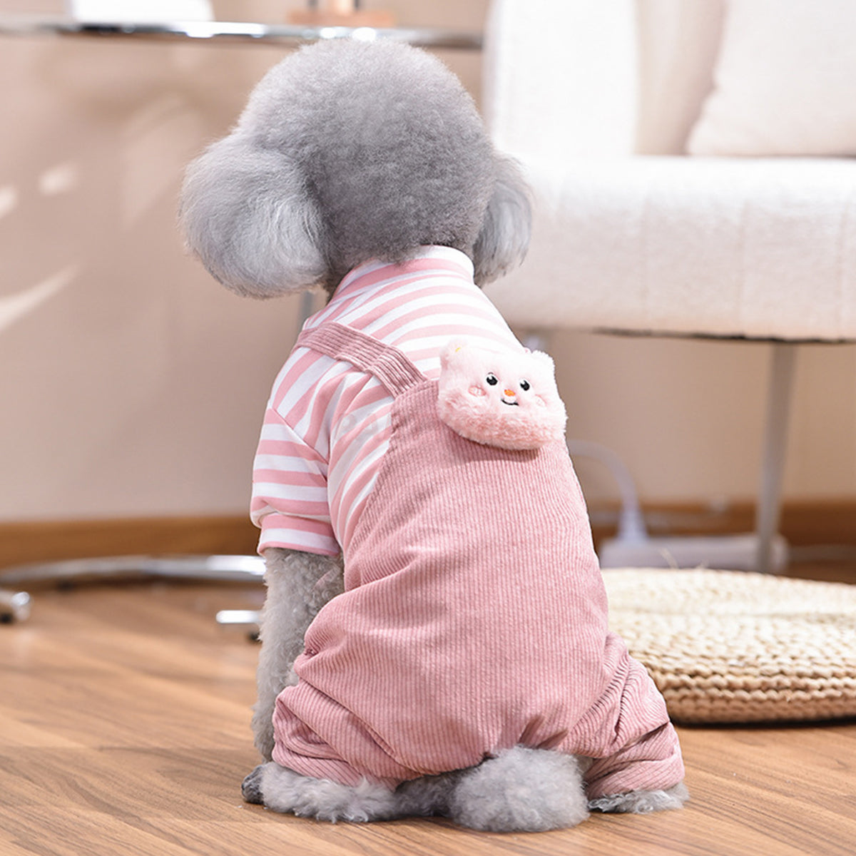 Corduroy Overalls Warm Dog Clothes