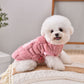 Dog Rose Embroidery Warm Vest