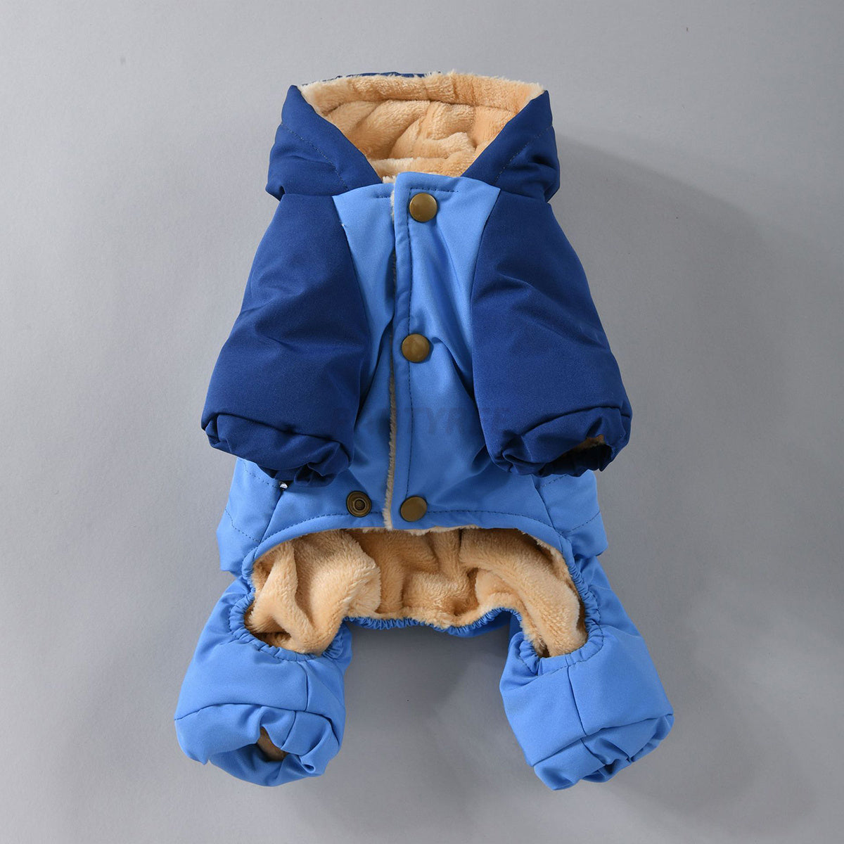Leashable Dog Hooded Jacket Windproof Pet Apparel