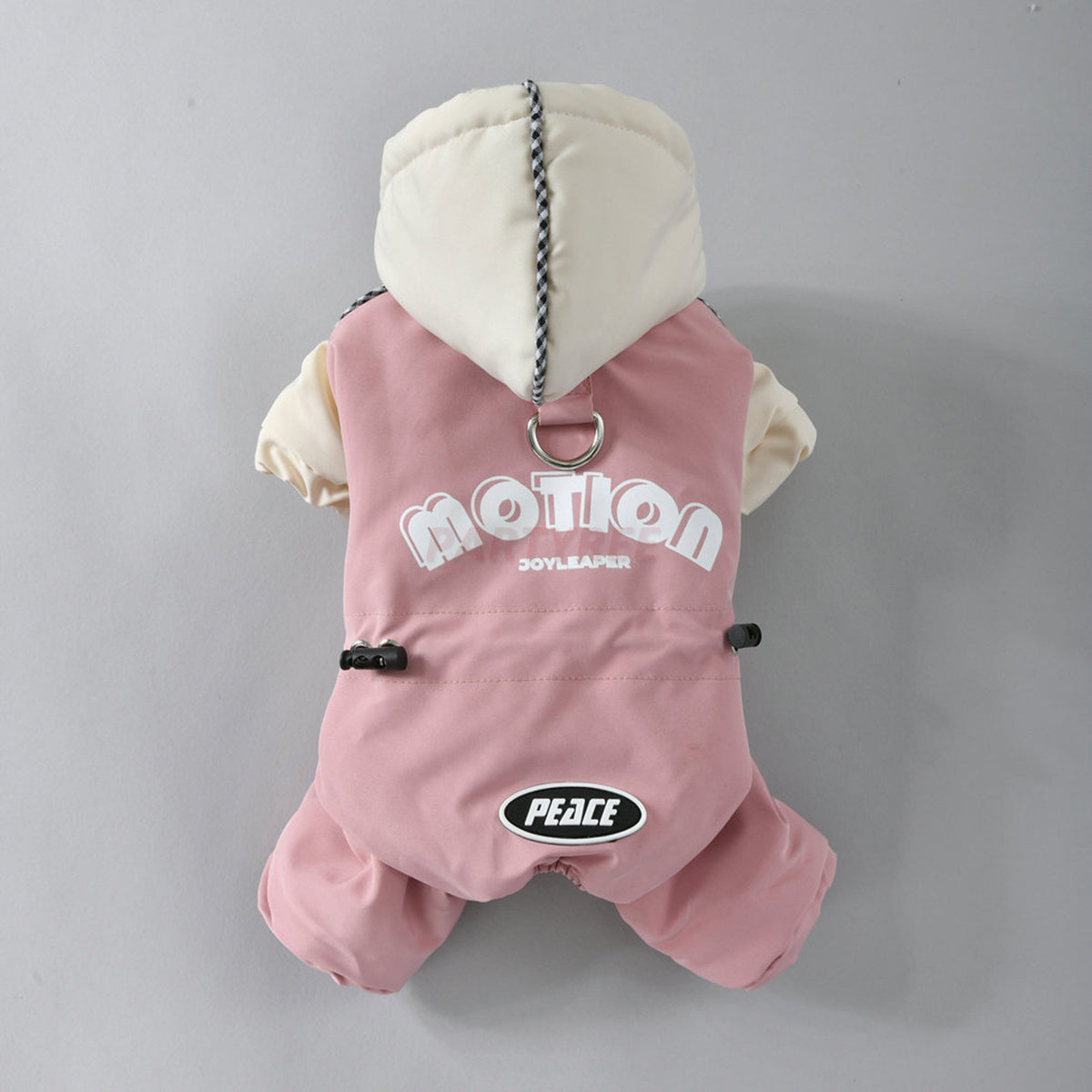 Leashable Dog Hooded Jacket Windproof Pet Apparel