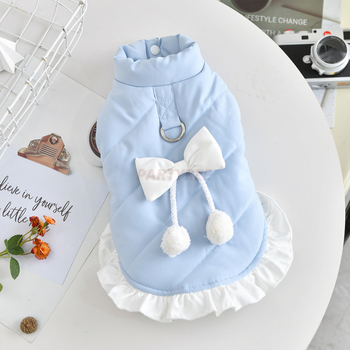Elegant Dog Bow Outfit Stylish Clothes For Female Dogs