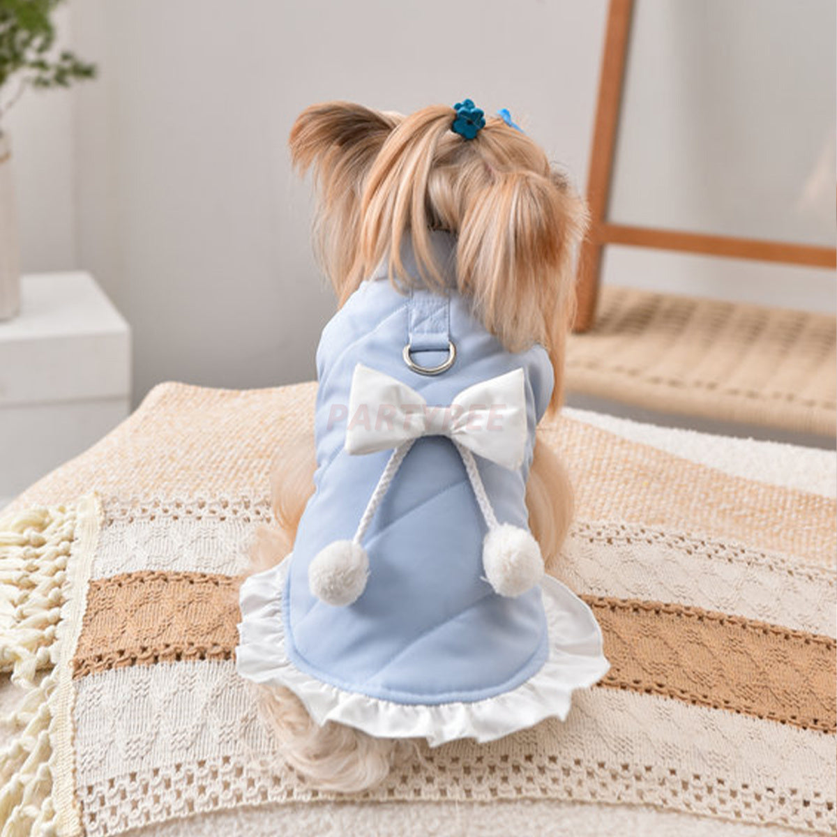 Elegant Dog Bow Outfit Stylish Clothes For Female Dogs