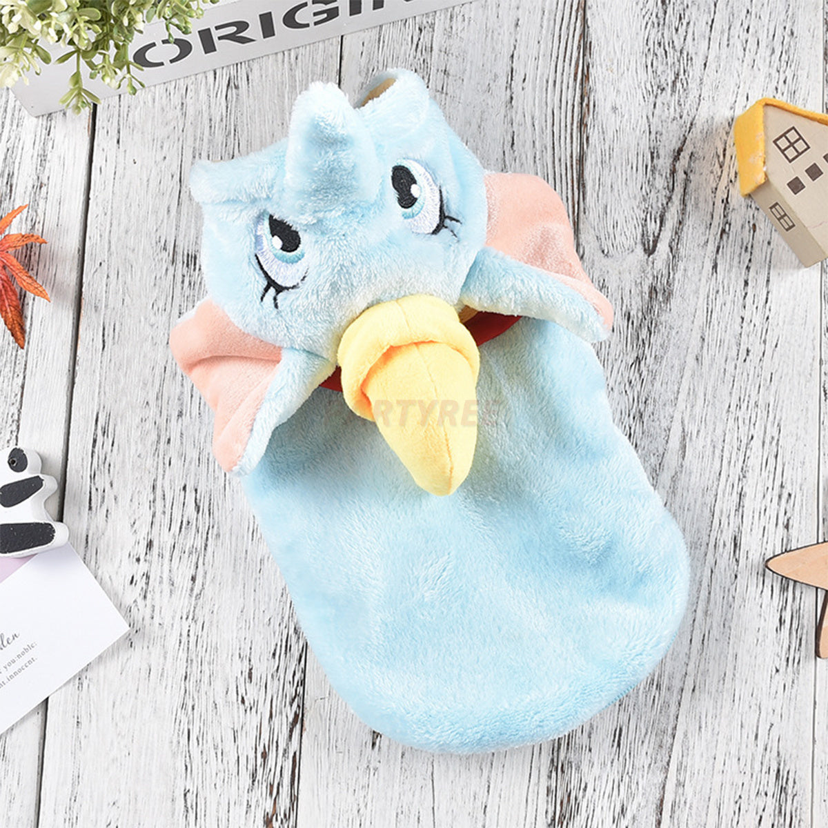Elephant Shaped Blue Dog Pajamas Fun Halloween Costume