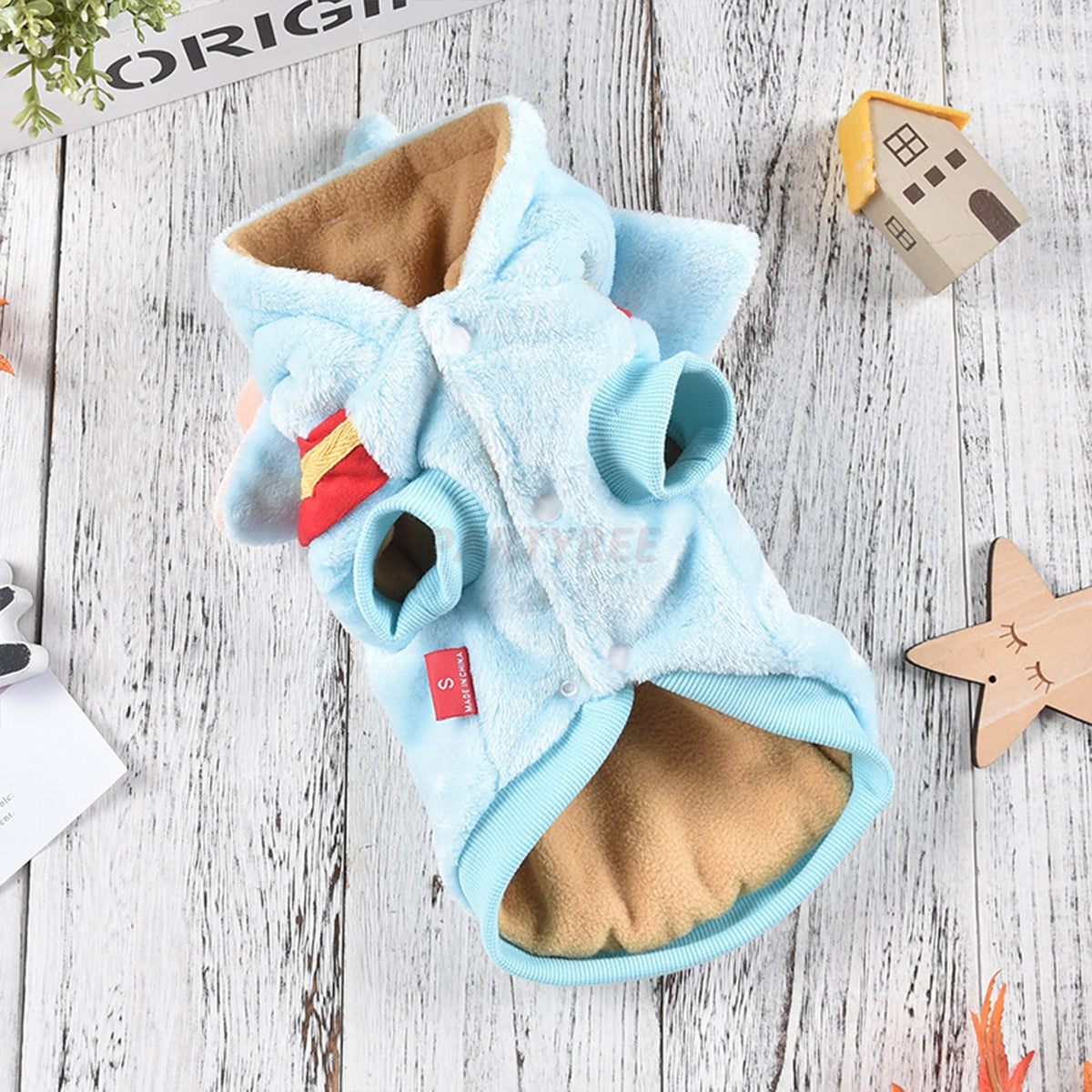Elephant Shaped Blue Dog Pajamas Fun Halloween Costume