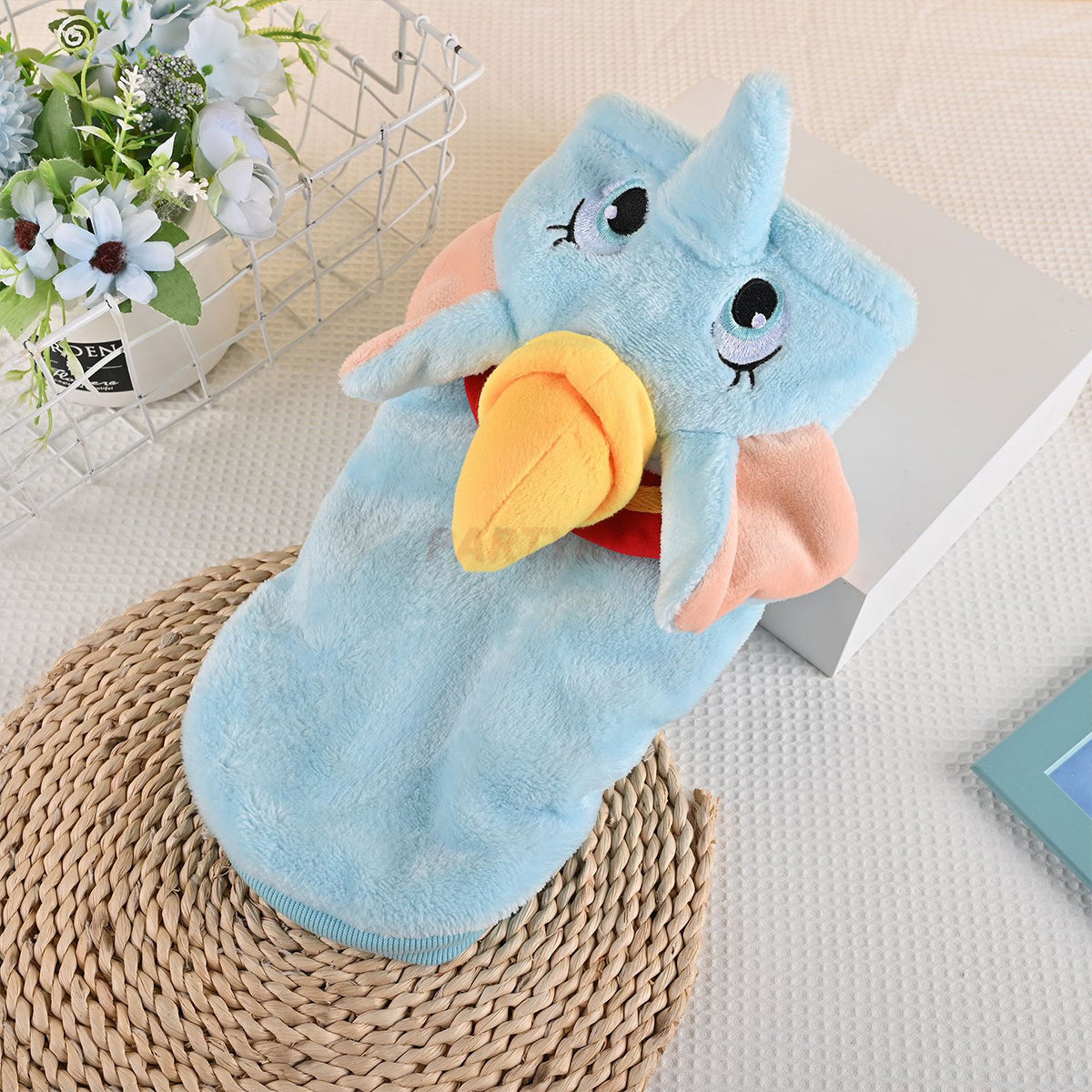 Elephant Shaped Blue Dog Pajamas Fun Halloween Costume