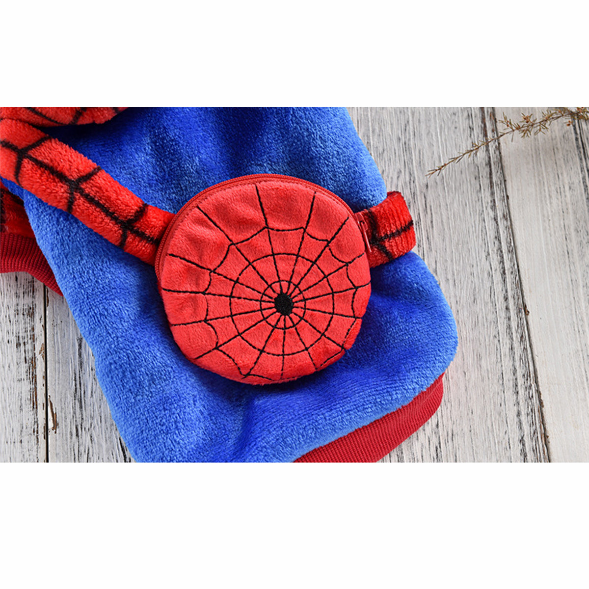 Spider Dog Halloween Costume Spider-Man Fun Dress Up Apparel for Pets