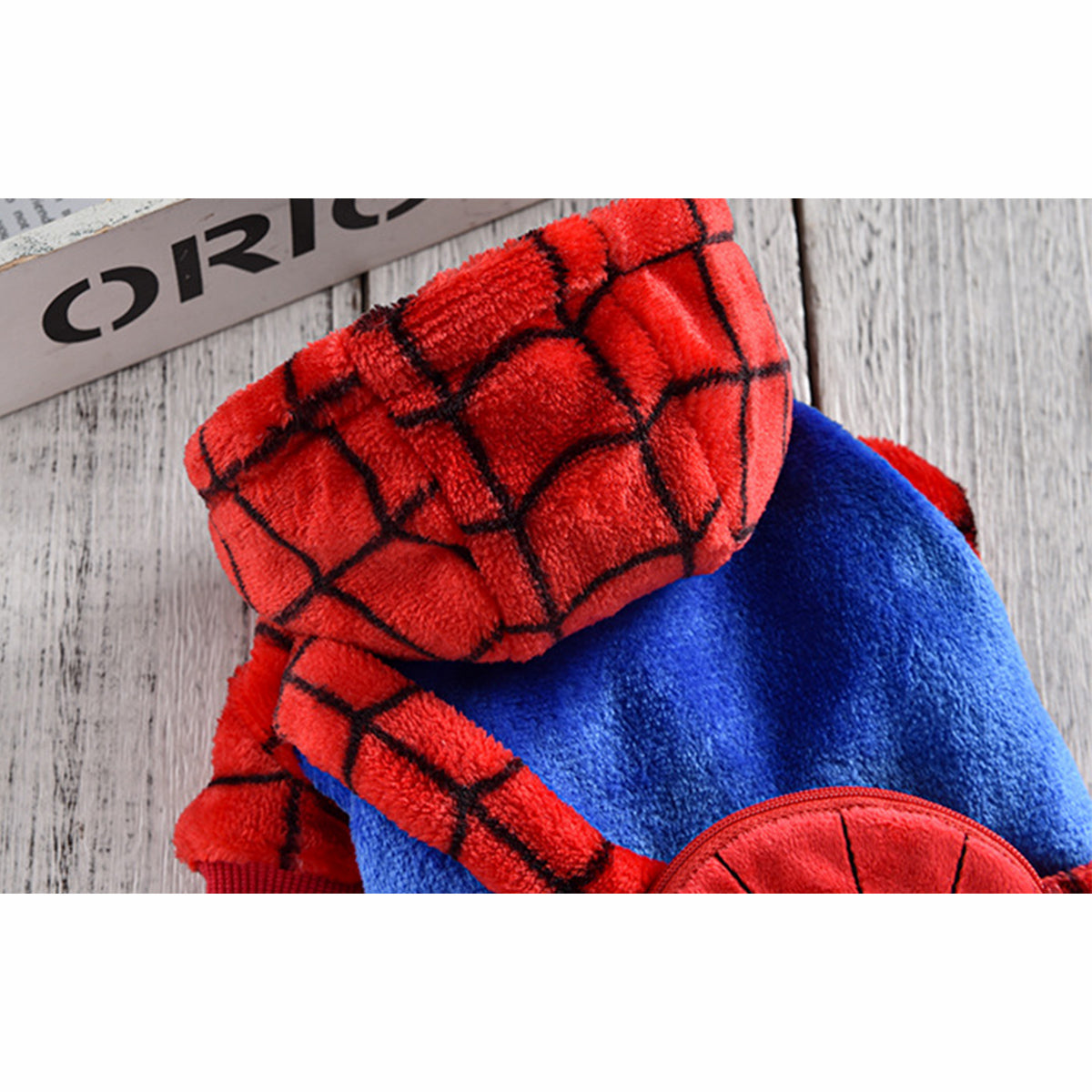 Spider Dog Halloween Costume Spider-Man Fun Dress Up Apparel for Pets