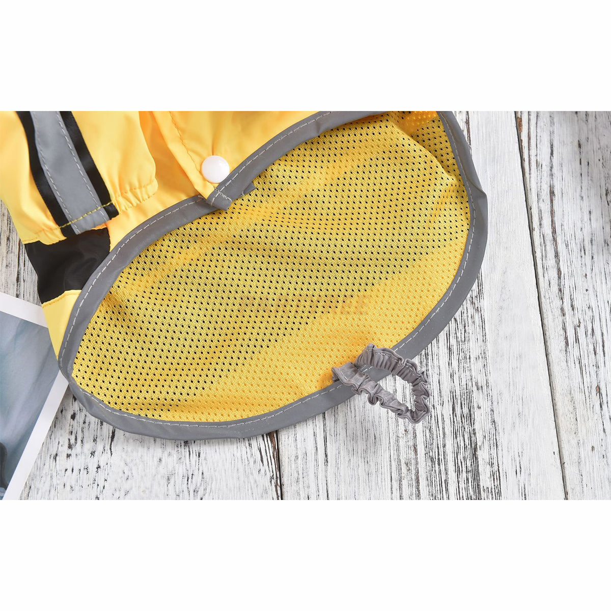 Reflective Dog Raincoat Little Bee Shape