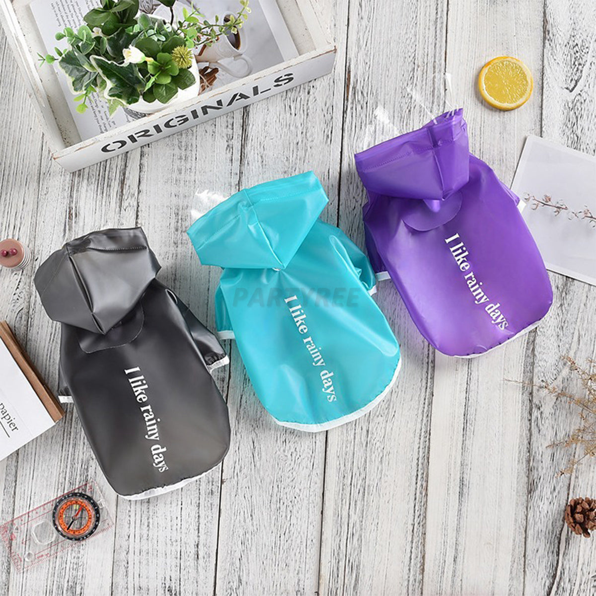 Easy Wear Dog Waterproof Raincoat