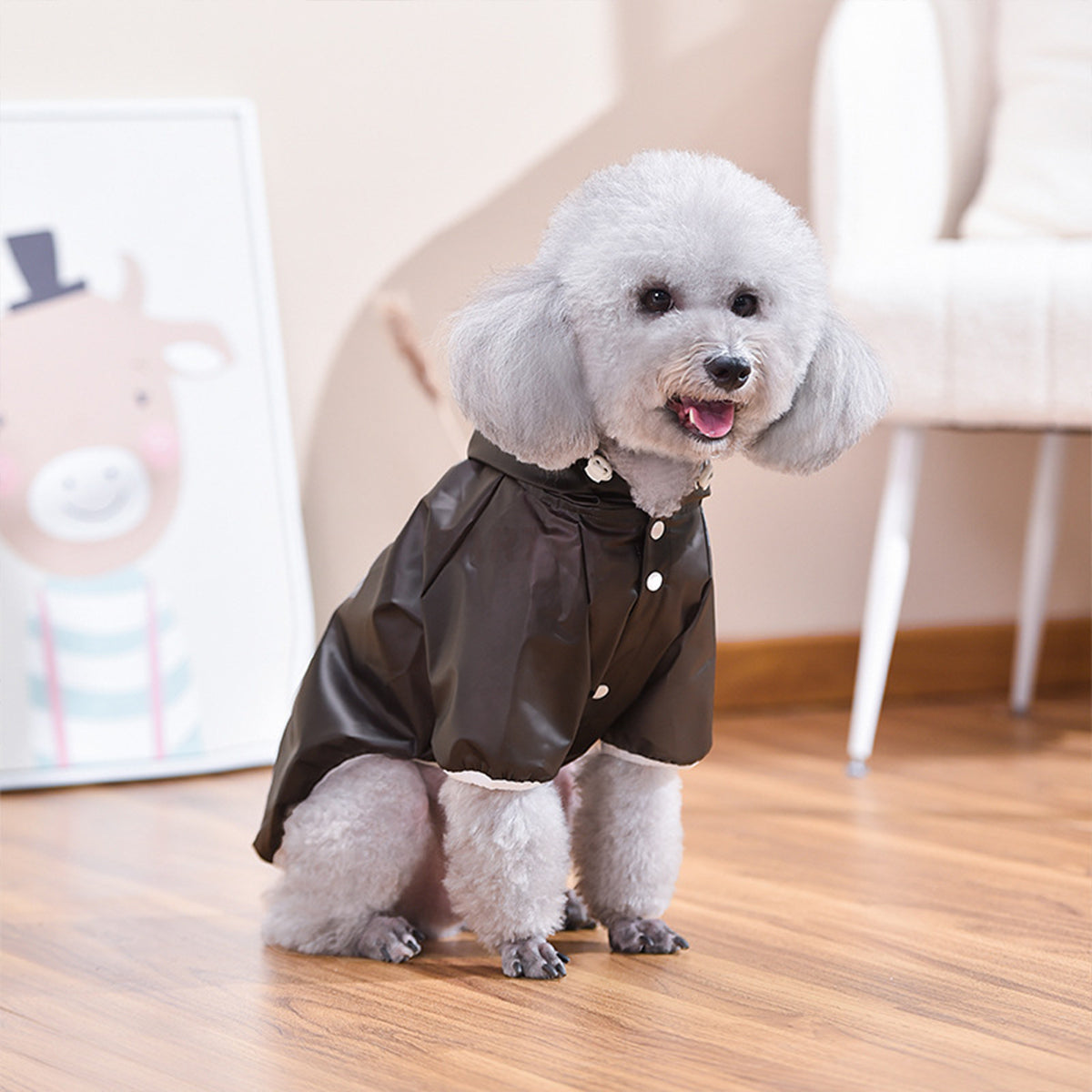 Easy Wear Dog Waterproof Raincoat