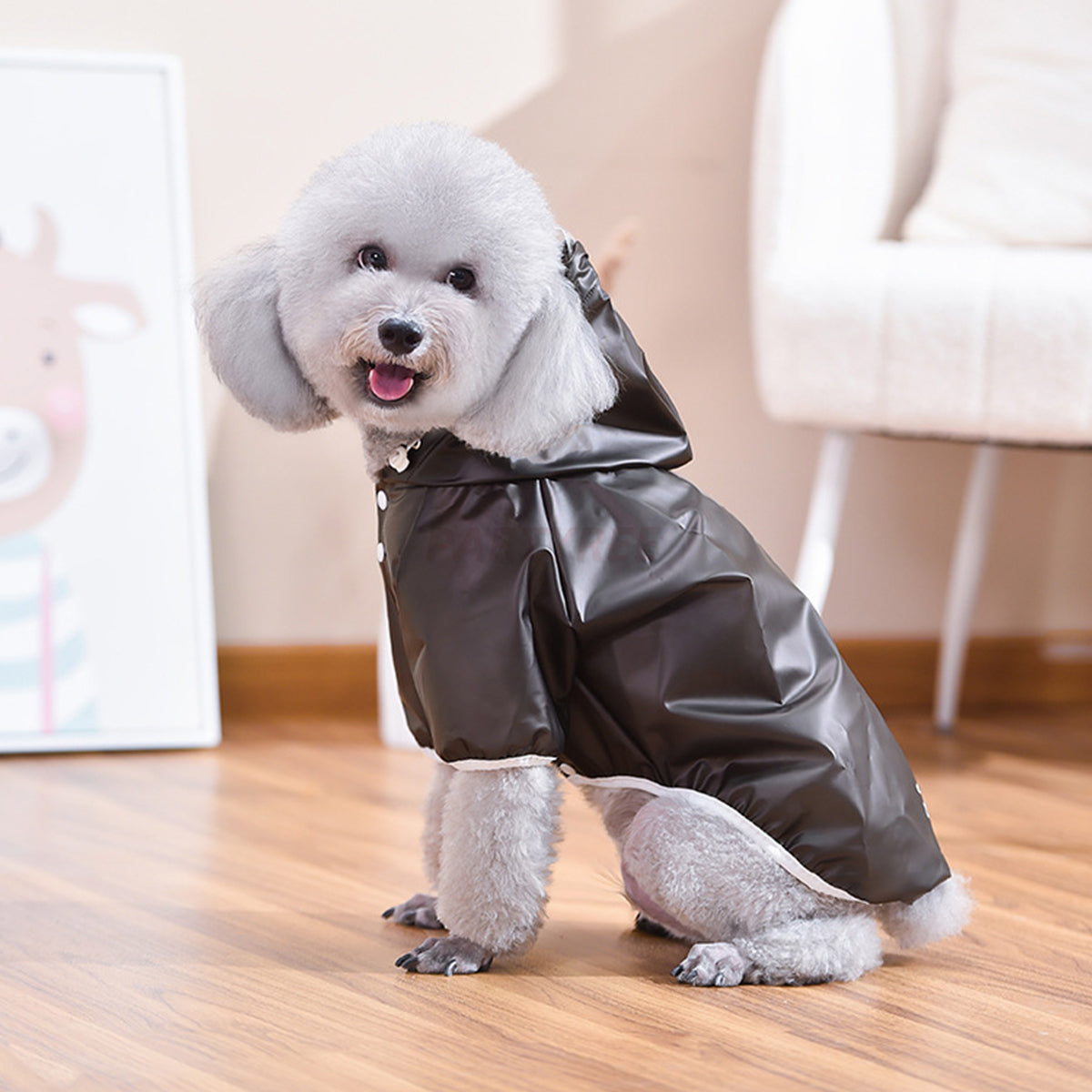 Easy Wear Dog Waterproof Raincoat