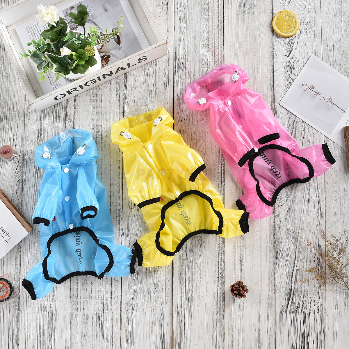 Lightweight Dog Raincoat All Season Waterproof Pet Apparel