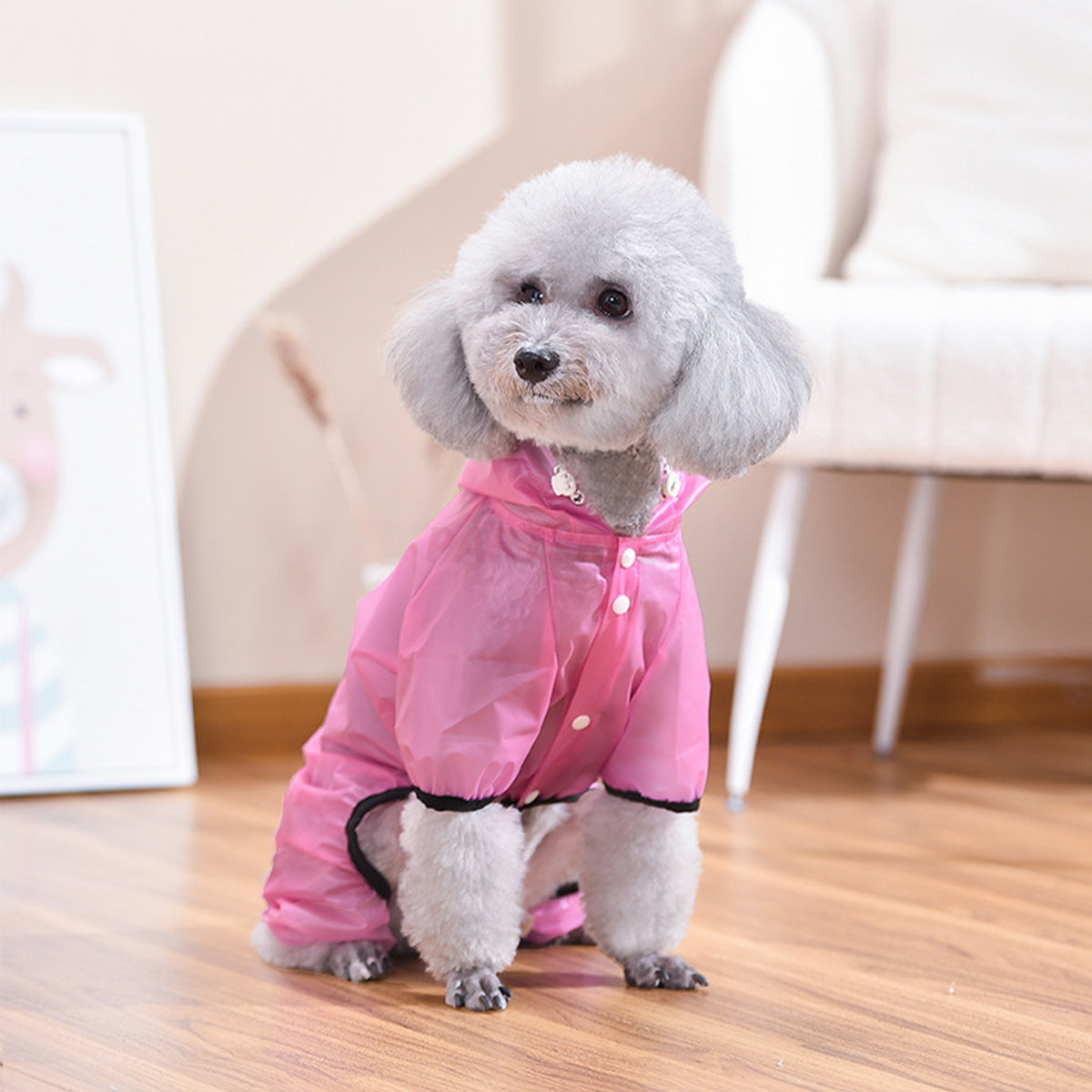 Lightweight Dog Raincoat All Season Waterproof Pet Apparel