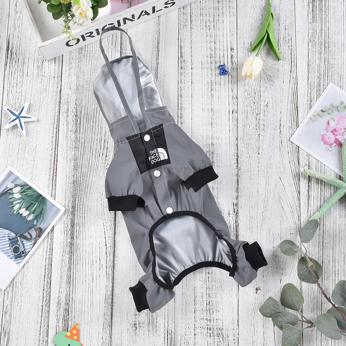 Dog Raincoat with Reflective Safe Waterproof Pet Jacket