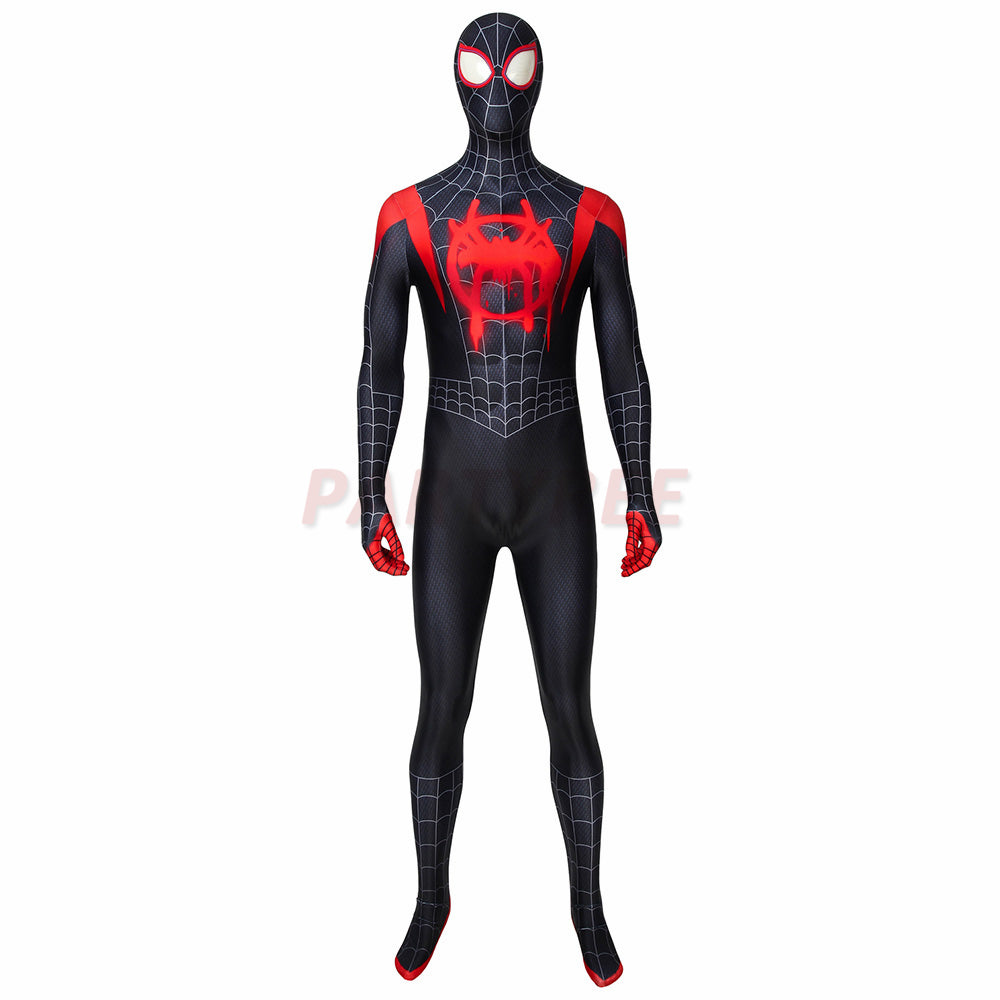 Into The Spider-Verse Spiderman Bodysuit Miles Morales Cosplay Costume