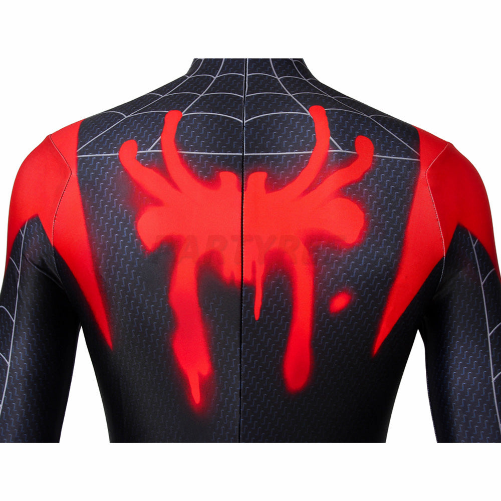 Into The Spider-Verse Spiderman Bodysuit Miles Morales Cosplay Costume