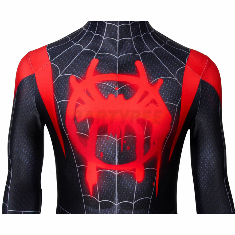 Into The Spider-Verse Spiderman Bodysuit Miles Morales Cosplay Costume