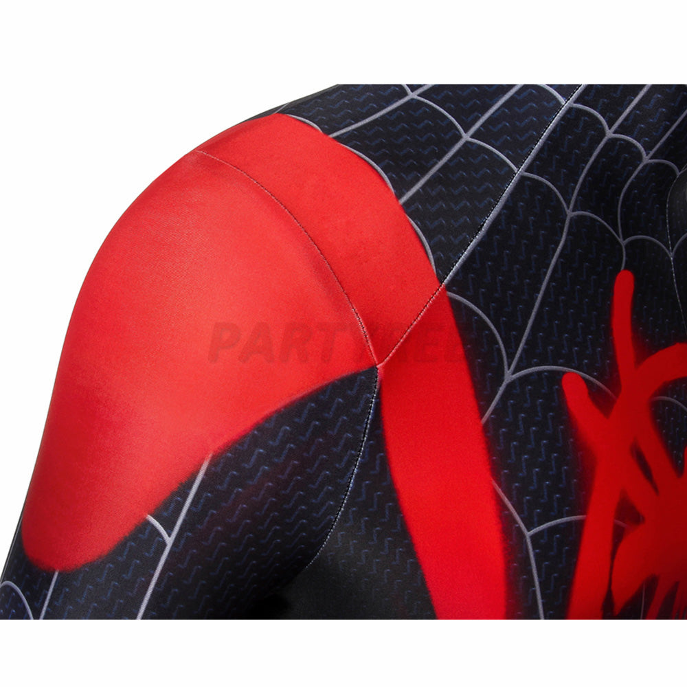 Into The Spider-Verse Spiderman Bodysuit Miles Morales Cosplay Costume