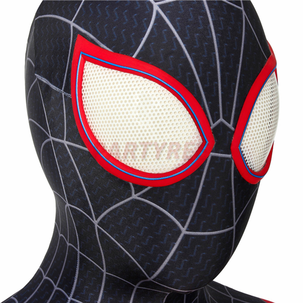 Into The Spider-Verse Spiderman Bodysuit Miles Morales Cosplay Costume