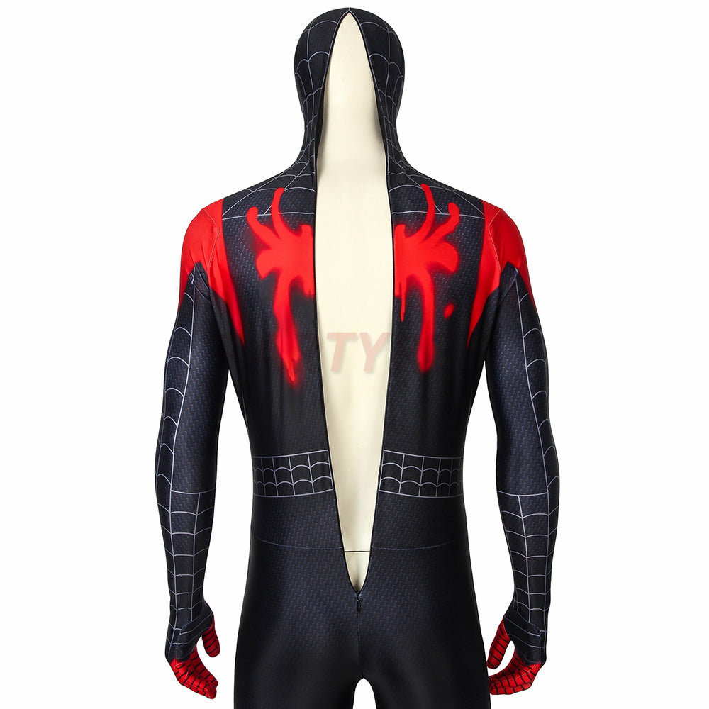 Into The Spider-Verse Spiderman Bodysuit Miles Morales Cosplay Costume