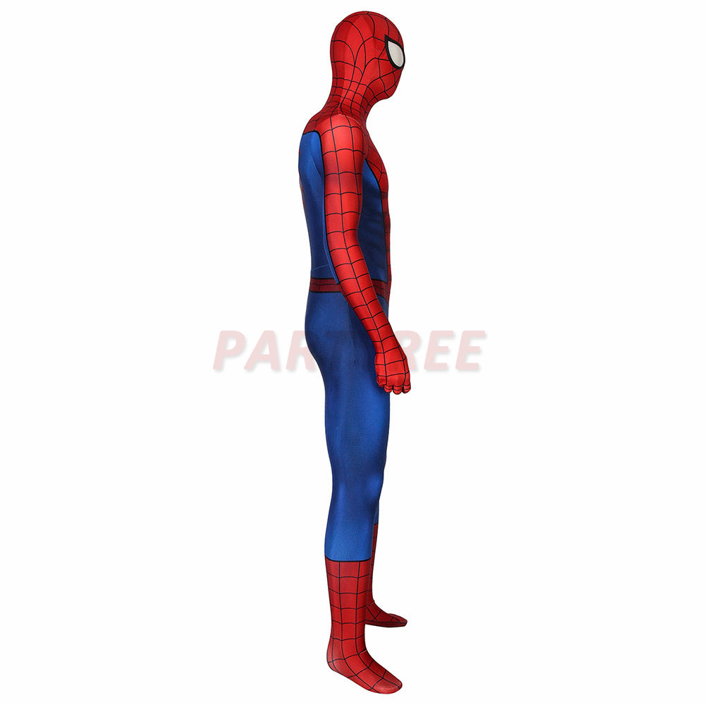 Spiderman PS4 Game Cosplay Costume 3D Classic Jumpsuit