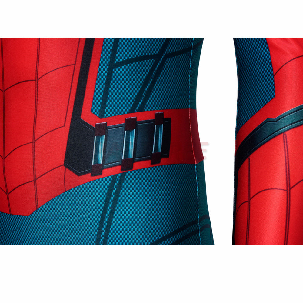 Spiderman Far From Home Cosplay Costume Peter Parker 3D Printed Jumpsuit