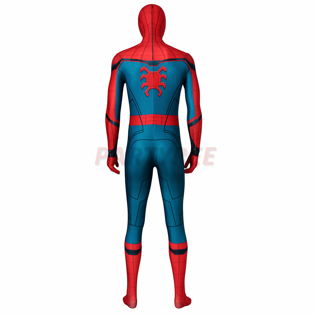 Spiderman Far From Home Cosplay Costume Peter Parker 3D Printed Jumpsuit