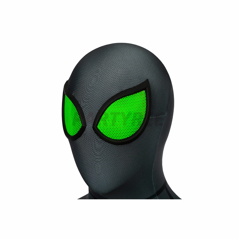 Spiderman PS4 Cosplay Costume Stealth Big Time Green Jumpsuit