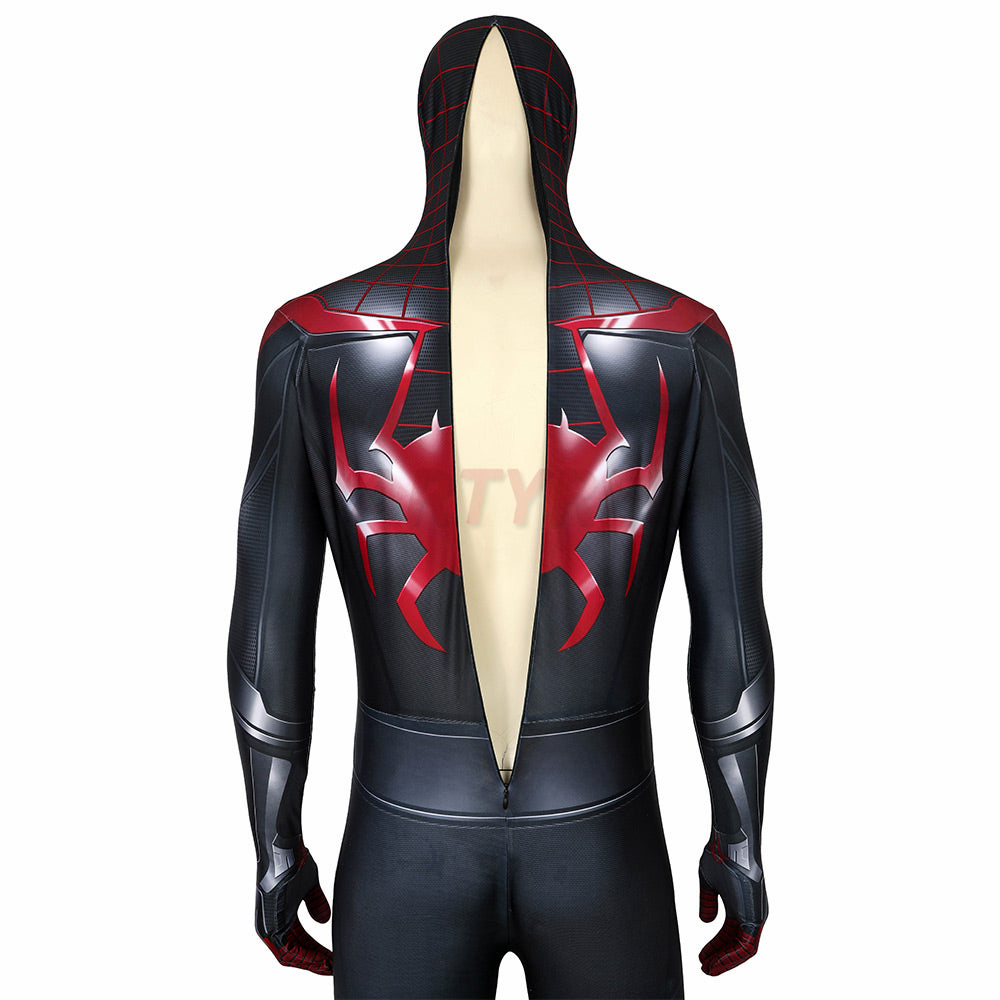 Spider-man 3D Printed Cosplay Costume Miles Morales PS5 Jumpsuit
