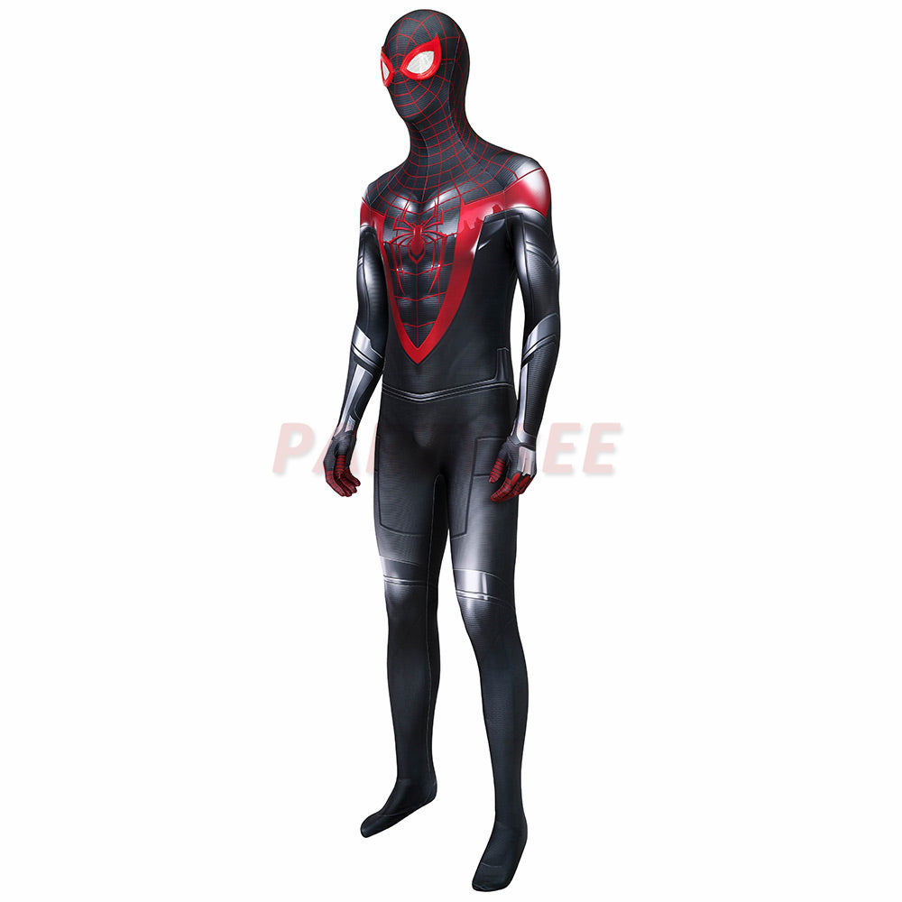 Spider-man 3D Printed Cosplay Costume Miles Morales PS5 Jumpsuit