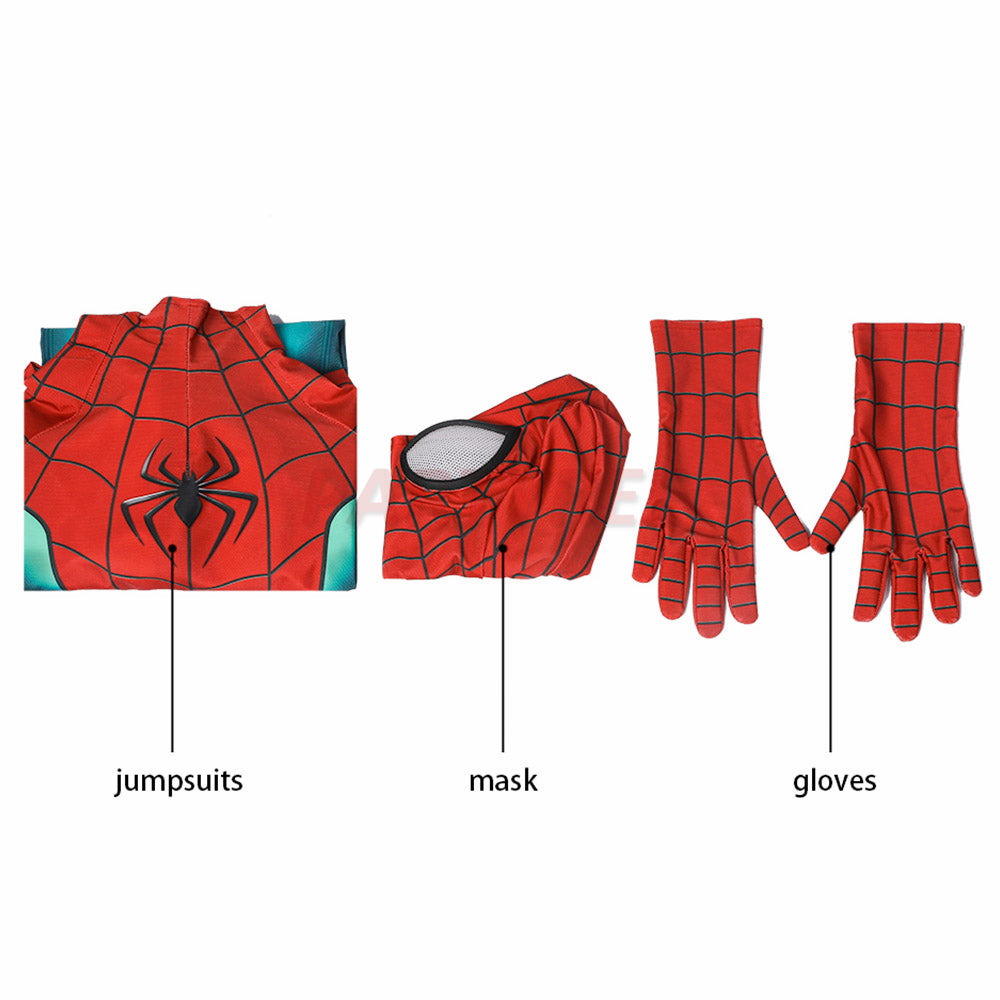 Spiderman Miles Morales PS5 Cosplay Costume Great Responsibility Jumpsuit