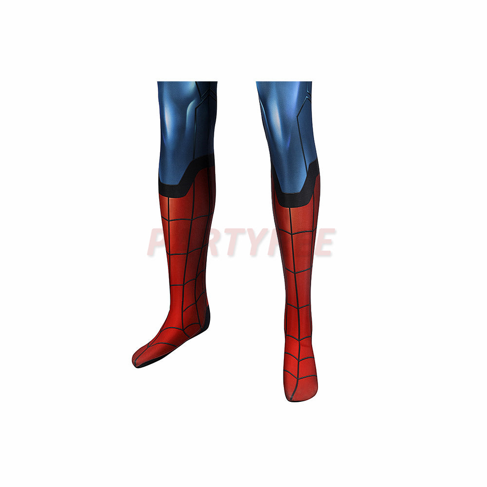 What If Spider-man Cosplay Costume Zombie Hunter Jumpsuits With Cloak