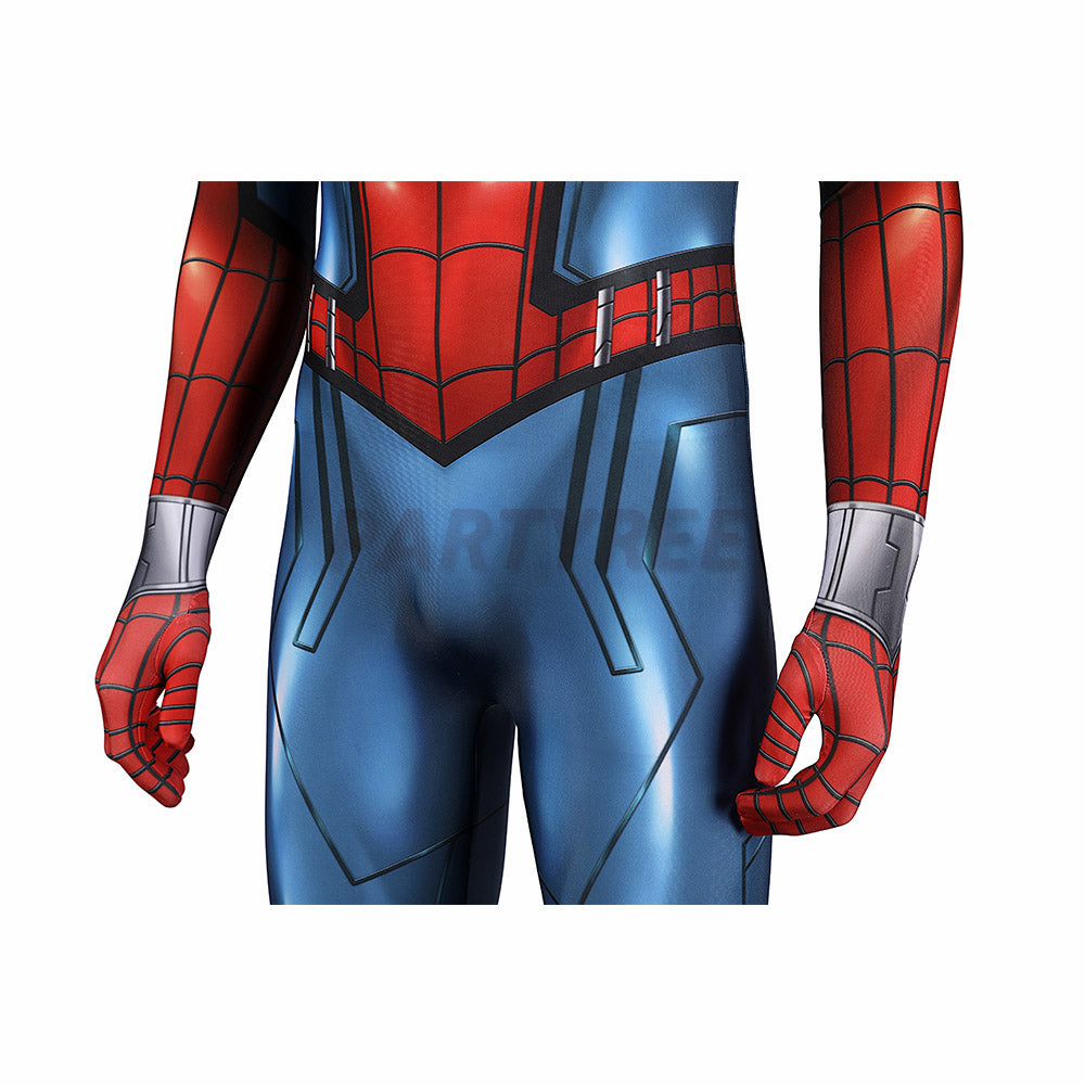 What If Spider-man Cosplay Costume Zombie Hunter Jumpsuits With Cloak