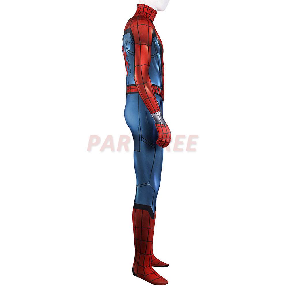 What If Spider-man Cosplay Costume Zombie Hunter Jumpsuits With Cloak