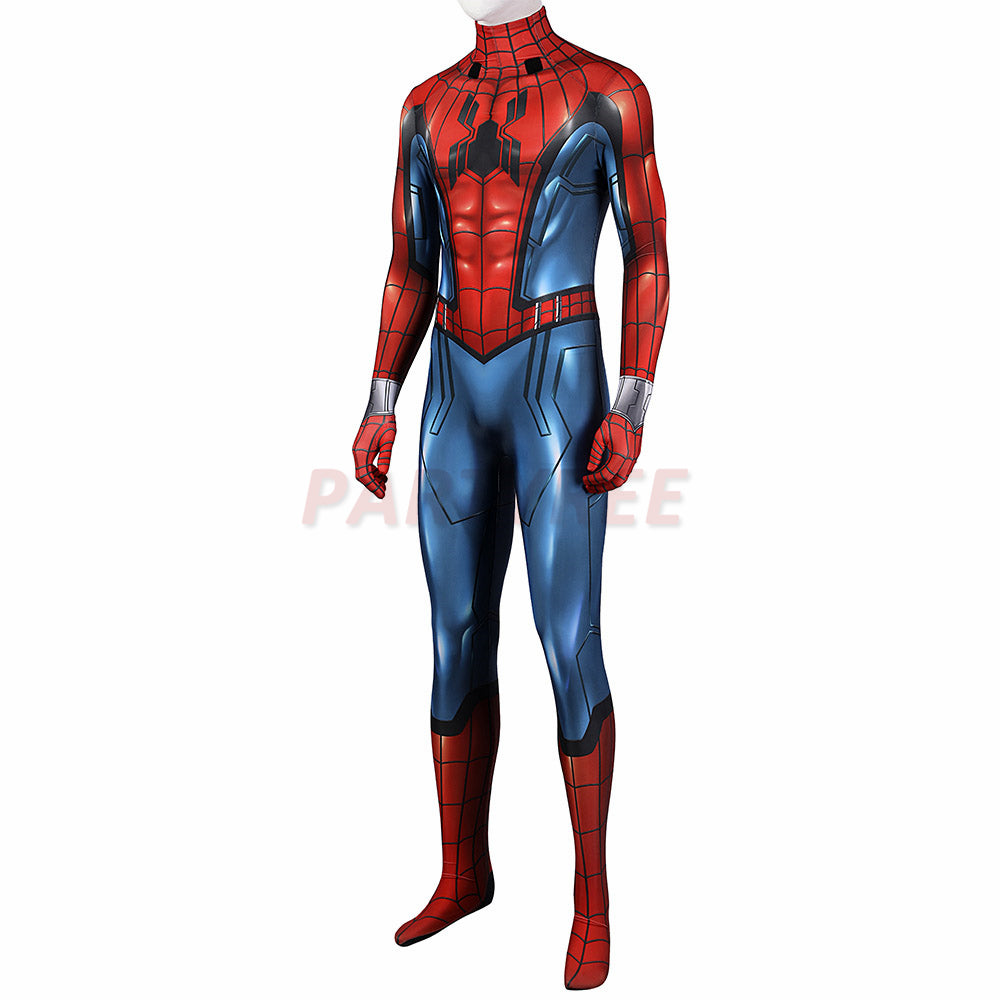 What If Spider-man Cosplay Costume Zombie Hunter Jumpsuits With Cloak