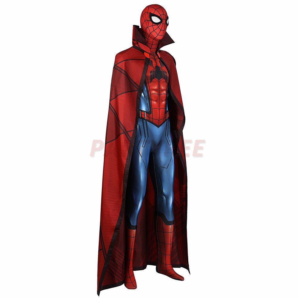 What If Spider-man Cosplay Costume Zombie Hunter Jumpsuits With Cloak