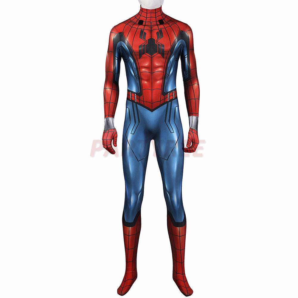 What If Spider-man Cosplay Costume Zombie Hunter Jumpsuits With Cloak