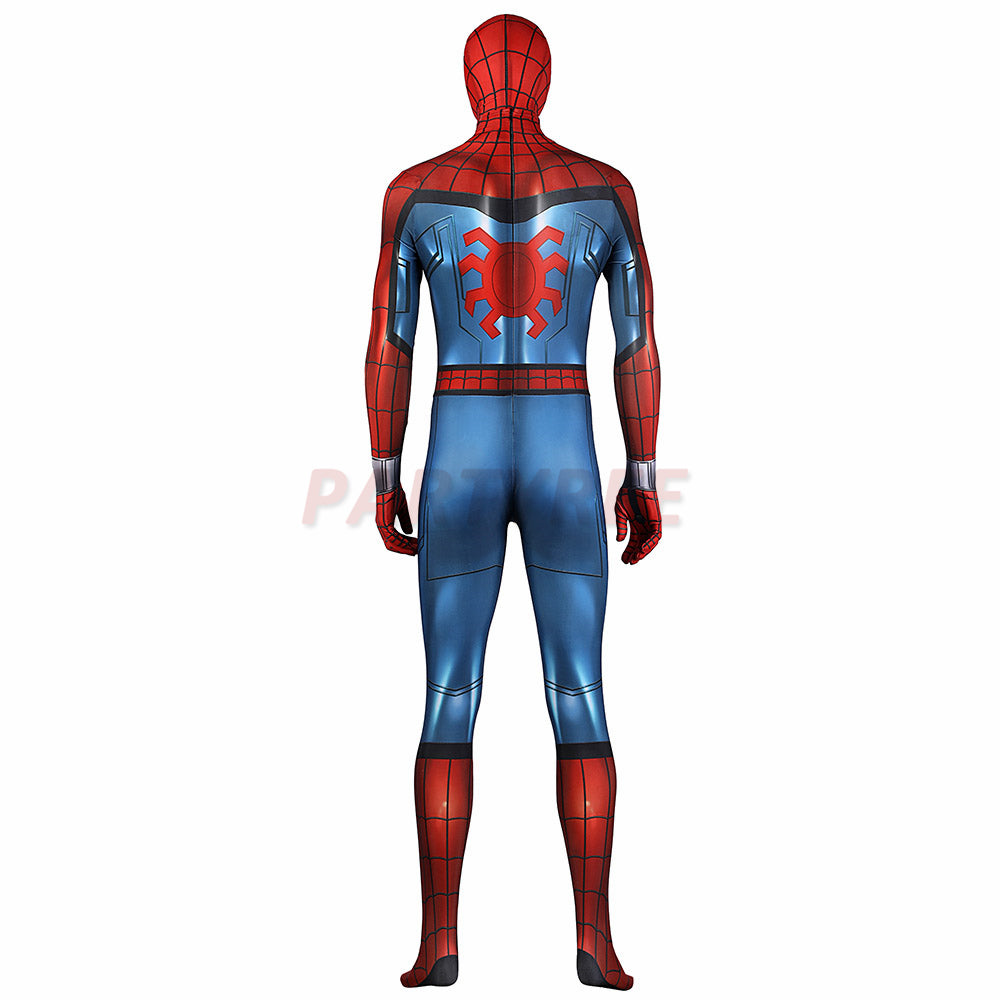 What If Spider-man Cosplay Costume Zombie Hunter Jumpsuits With Cloak