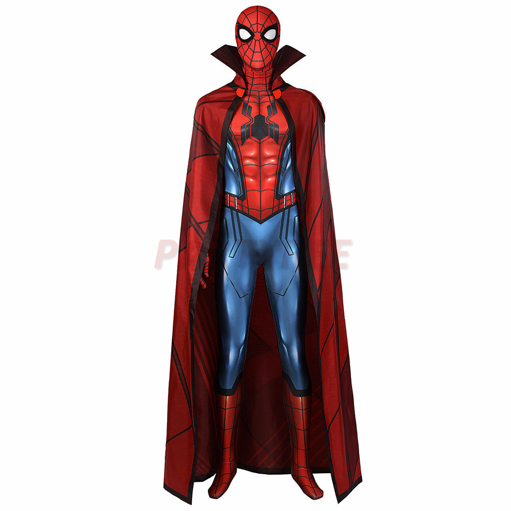 What If Spider-man Cosplay Costume Zombie Hunter Jumpsuits With Cloak