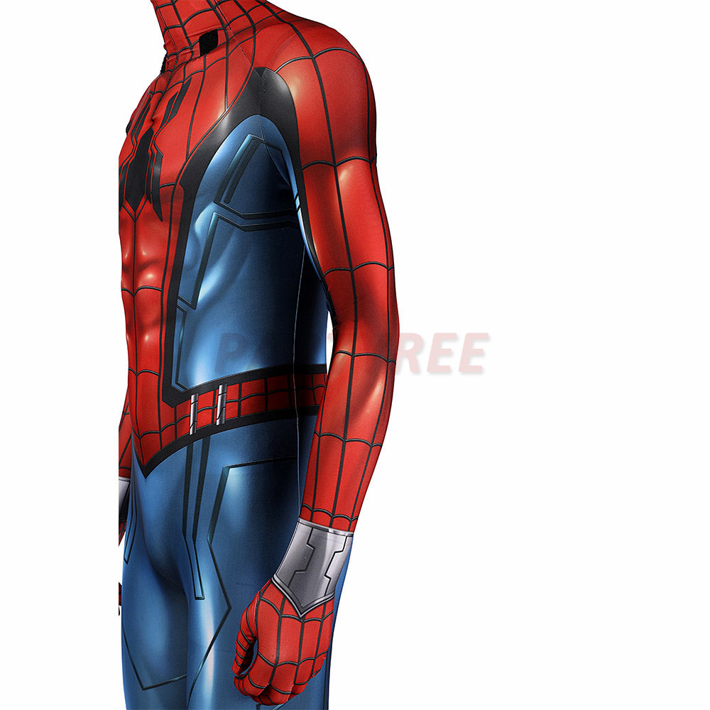 What If Spider-man Cosplay Costume Zombie Hunter Jumpsuits With Cloak