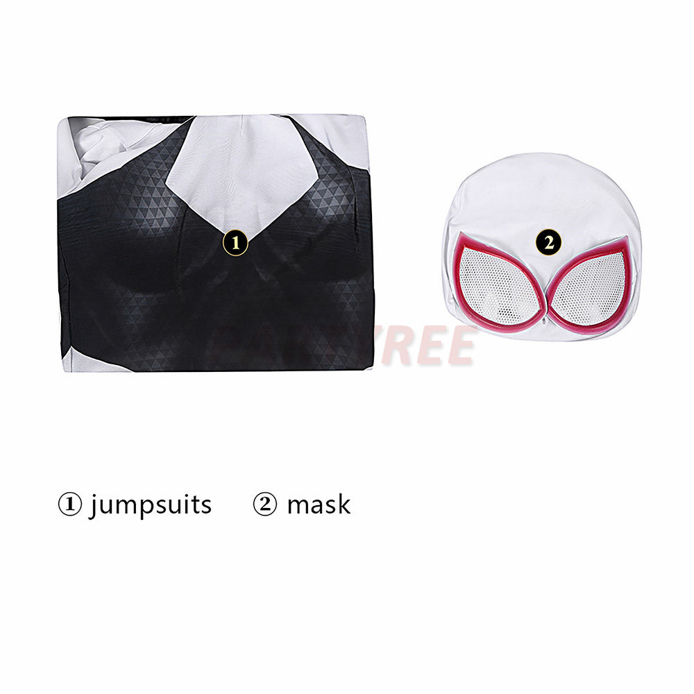 Across The Spider-Verse Gwen Cosplay Costume Gwen Jumpsuit