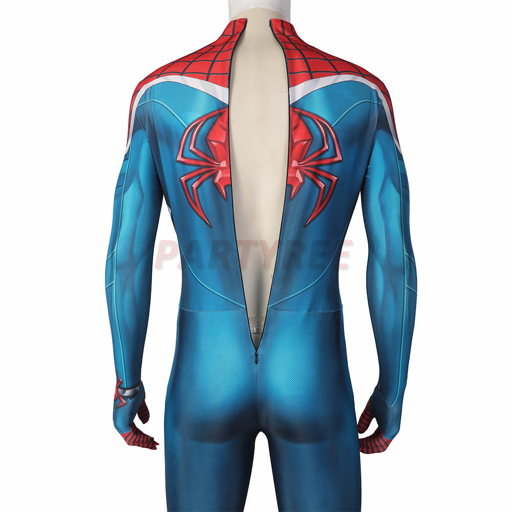 Spiderman PS5 William Braddock Cosplay Costume Spider-UK Jumpsuit
