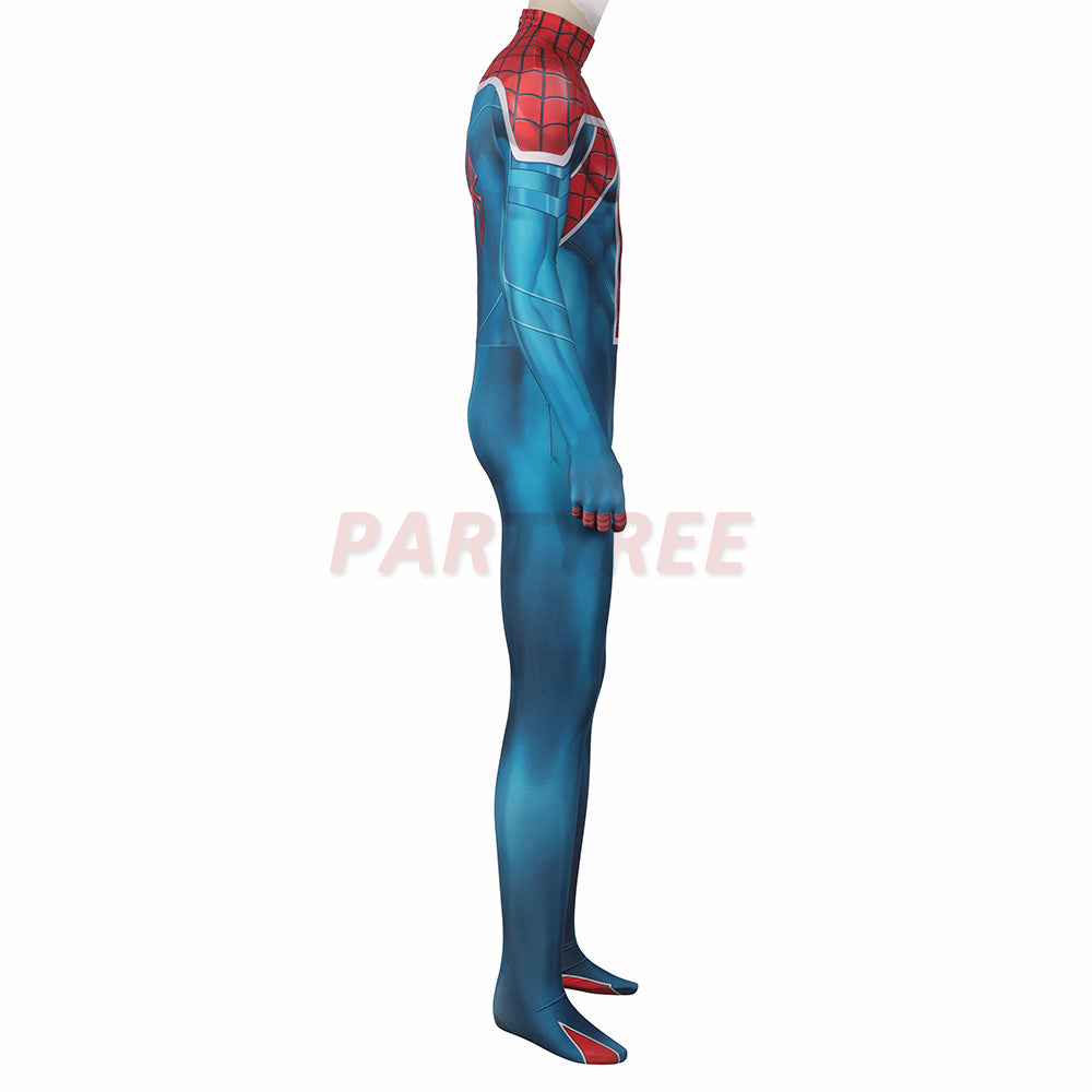 Spiderman PS5 William Braddock Cosplay Costume Spider-UK Jumpsuit