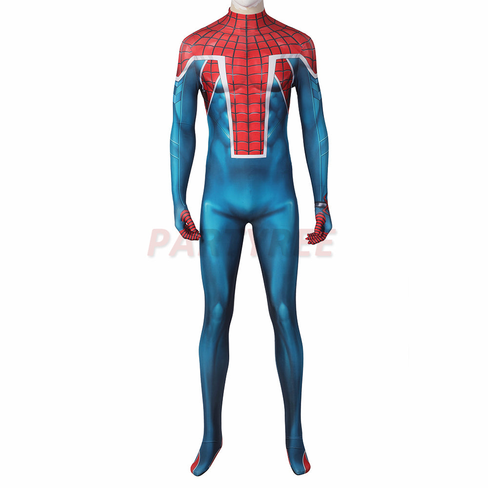 Spiderman PS5 William Braddock Cosplay Costume Spider-UK Jumpsuit