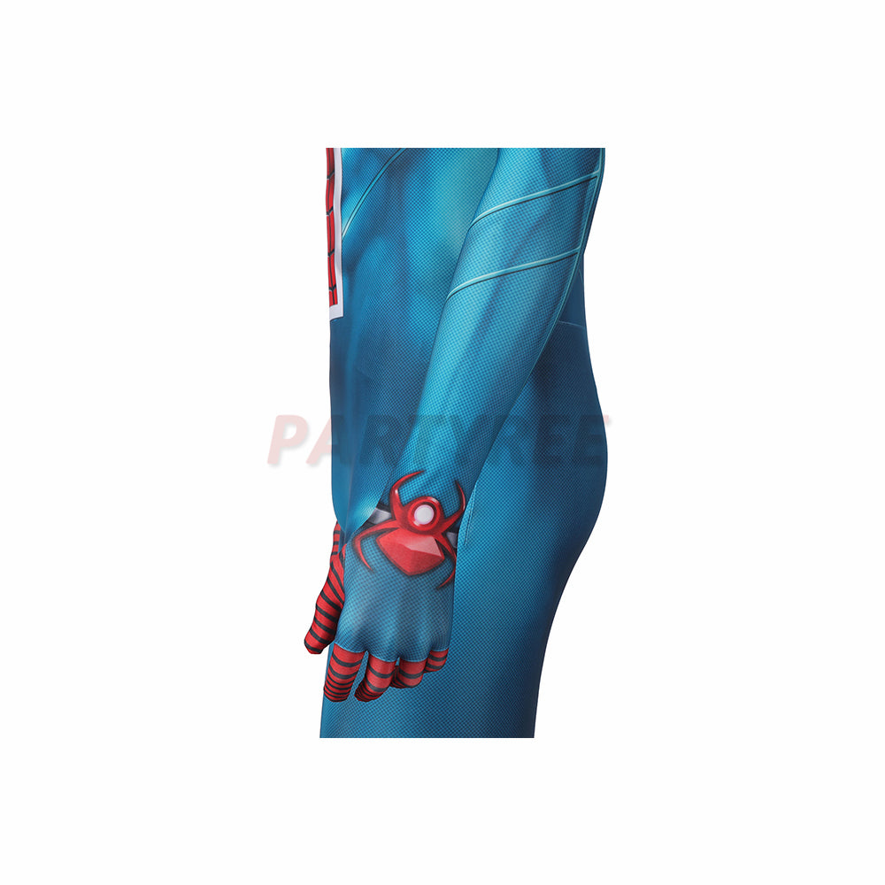 Spiderman PS5 William Braddock Cosplay Costume Spider-UK Jumpsuit